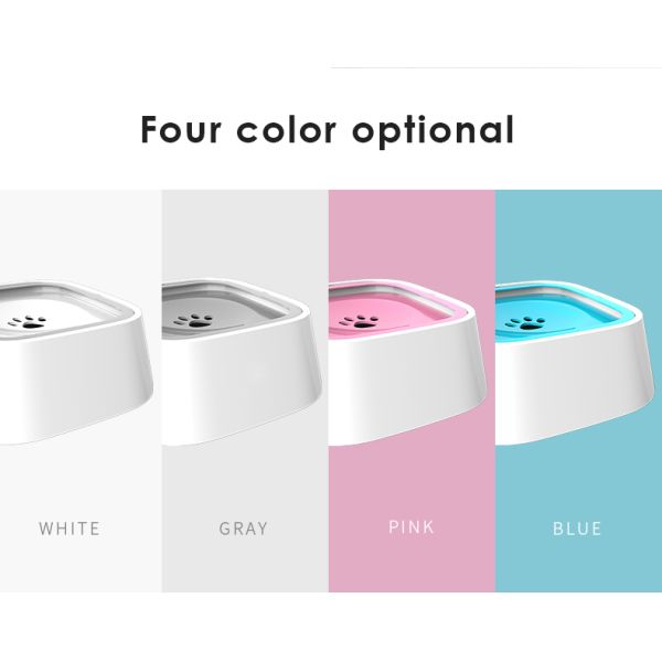 Hair Bowl Floating Water Dog Cat Bowl  Plastic Splash-proof Wet Mouth for Other Pets