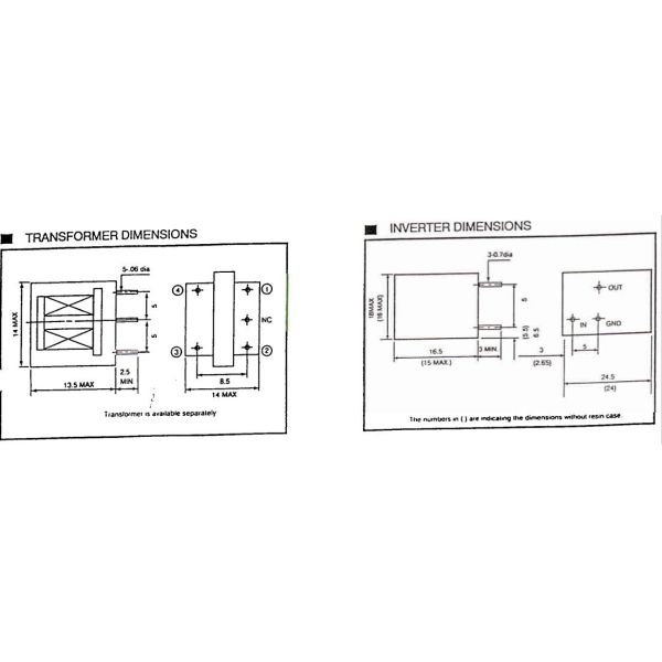 Vertical Type High Frequency Transformer Low Transmission Power Magnetic Transformer