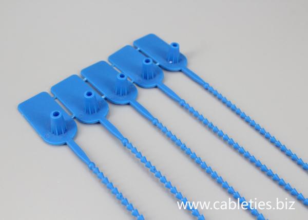215mm length Colorful strip seal PP material identification security seal cable ties with logo and numbered print