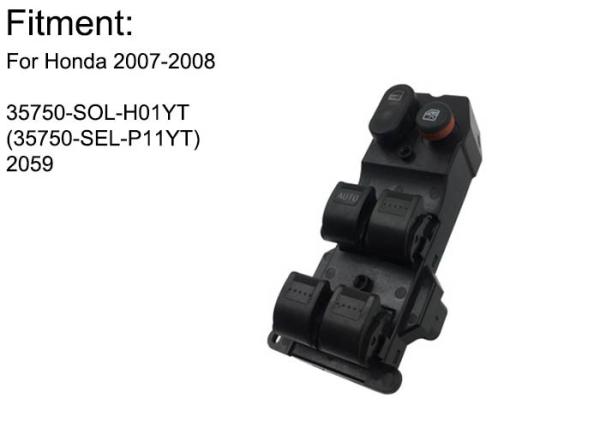 ABS Material Power Master Window Switch 35750-SEL-P11 Wear Resisitance