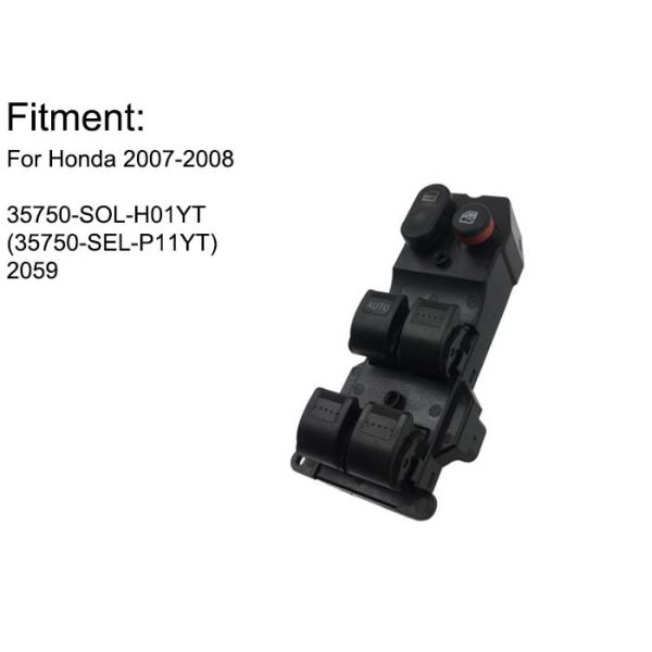 ABS Material Power Master Window Switch 35750-SEL-P11 Wear Resisitance