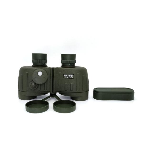 8×30 Marine Military Binoculars With Rangefinder Compass BAK4 Prism FMC Lens