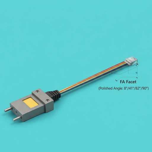 1260nm - 1625nm MFD Matched Fiber Array Low Coupling Loss High Precision Waveguide Chip Coupling