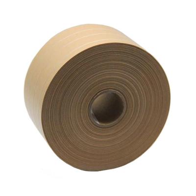 Reinforced Water Activated Kraft Paper Tape With 3 Thread Nylon Yarn