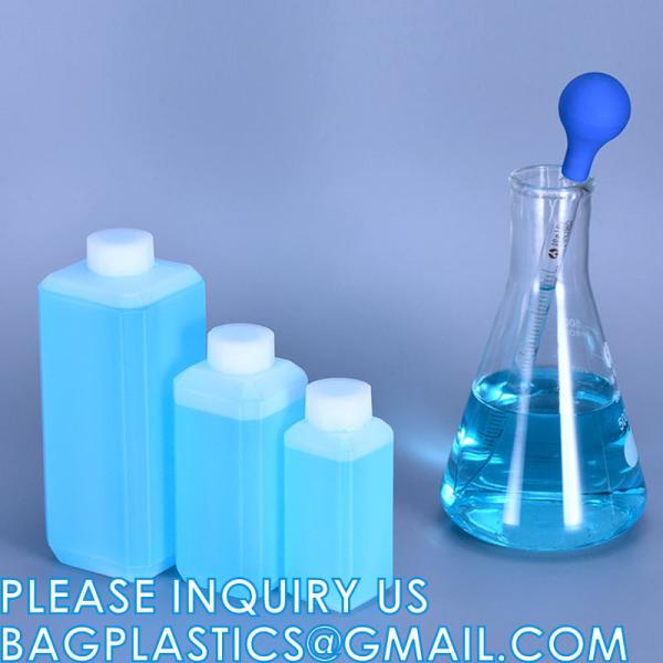 Square Chemical Plastic Biochemistry Medical Reagent Bottle 30ml 50ml 60ml 150ml 500ml 1000ml Custom Capacity