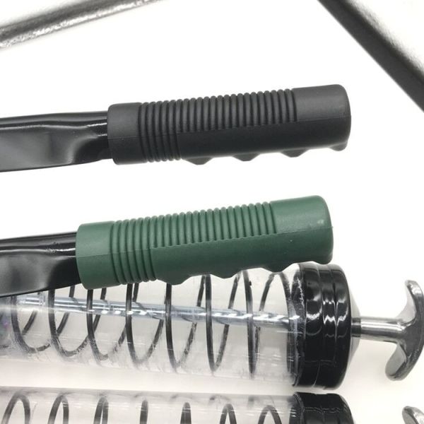 Single Shot Pistol Hand Grease Gun Transparent . 600cc Heavy Duty Lever Type Grease Gun