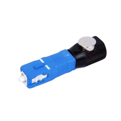 Do adaptador desencapado da fibra ótica do SC PVC/material simples do metal
