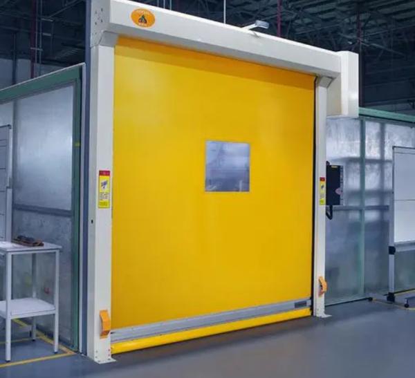 Portes à rouleaux industriels rapides à faible entretien et à vitesse auto-réparatrice Porte à volets à haute vitesse