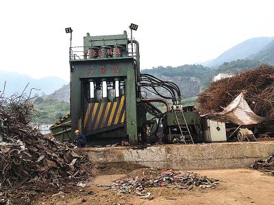 Tesoura de 400 toneladas da sucata/alta velocidade conduzida hidráulica da máquina do cortador da tesoura