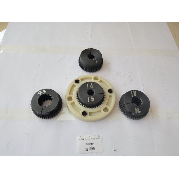 Coupling 168mm Spline Connection Plate 47T Excavator Accessories