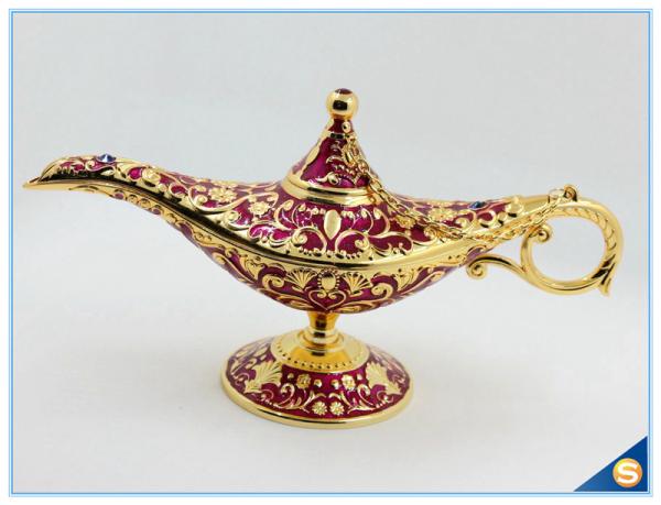 Middle East style metal aladdin lamp trinket box jewelry box for gift