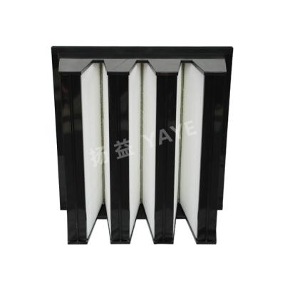 Sub High Efficiency Air Filter H11 V Type Air Filter Low Resistance Plastic Frame
