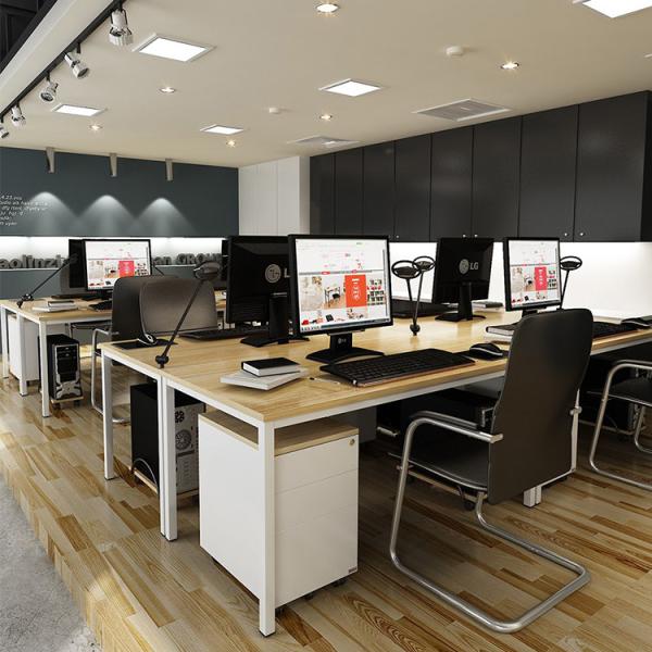 Home Work White Single Office Table Wooden Computer Table Desk
