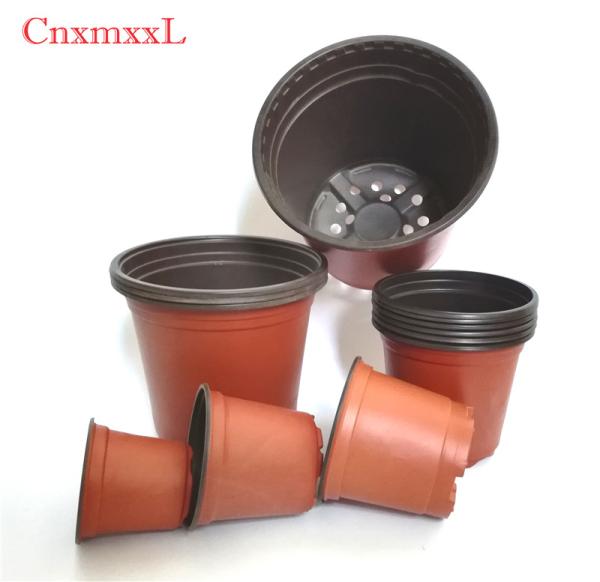 3% UV Resistant 120mm Top Dia 1L Plastic Plant Pots Thick Enough