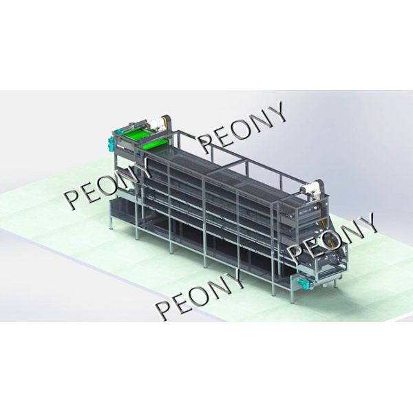Машина сушильщика ленточного транспортера стали 304 промышленная для Хербасеоус завода пеньки КБД