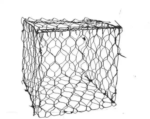 Direct Wholesale Gran tamaño de agujero estándar de malla de alambre tejido hexagonal galvanizado o cubierto con PVC caja de gabión