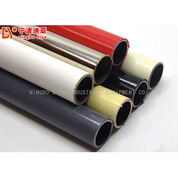 ESD Black Anti Static Tubing , Plastic Coated Pipe Upright Frame Structure