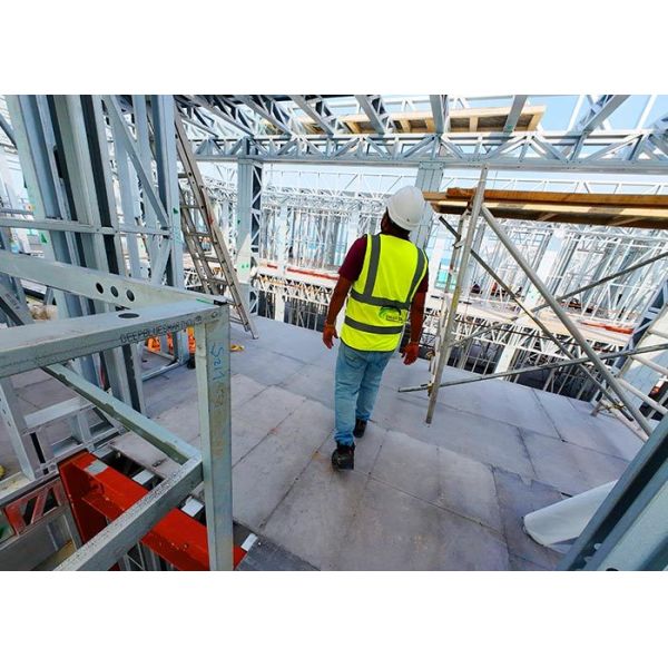 Maison préfabriquée de luxe à ossature légère en acier, modulaire, pour famille unique, standard américain