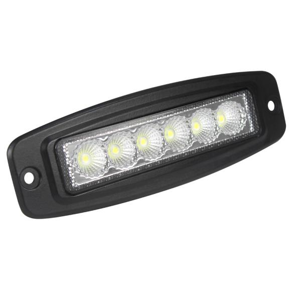 6 da barra ultra magro do diodo emissor de luz da polegada 6pcs*3w Bridgelux feixe nivelado da inundação da montagem para a motocicleta