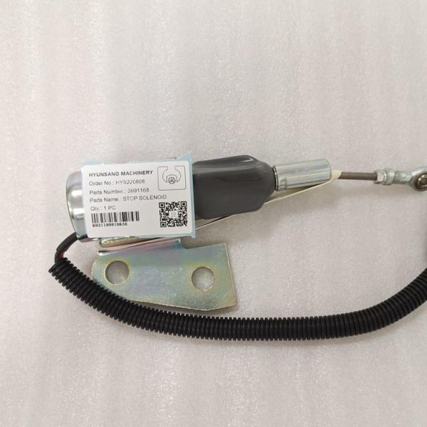Pare a máquina escavadora Parts For R130 R130-5 do solenoide 3991168 SA-4941-24 3964628 Hyundai