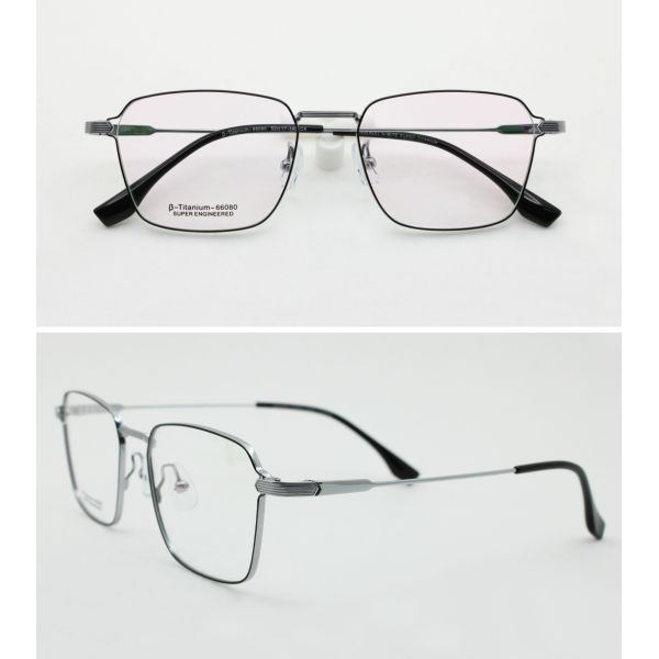 Retro Fashion Metal Optical Non-prescription Eyewear Frames For Women Men with clear Lens Reading Sports Daily Eyewear