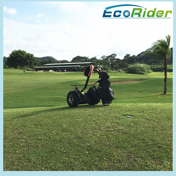 Waterproof Electric Golf Scooter / Stand On Scooter With 2 Wheels 30 Degree