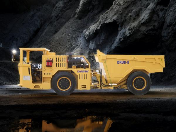 DERUI DRUK-8 Compacto Carregador de mina de ouro subterrâneo Carregador de mina de cobre caminhão caminhão de mineração