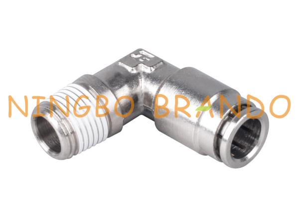 Encaixes de mangueira pneumáticos do cotovelo masculino de bronze de 90 graus 1/8 1/4 3/8 1/2”
