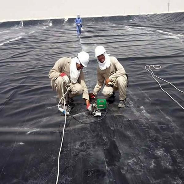 100% Virgin HDPE LLDPE 1mm 2mm HDPE Geomembrane Liner for Fish Pond Culture Landfill