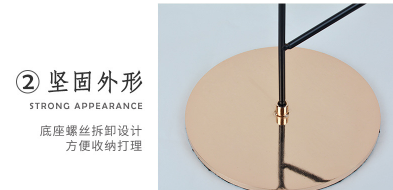 Anti Rust Nordic One Tier Gold Metal Candle Holders