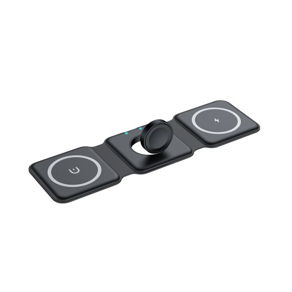 2025 Wholesale Foldable Wireless Fast Charging Charger 15W/10W Large Output Mobile Phone Apple And Samsung Phone/Earphone Charger