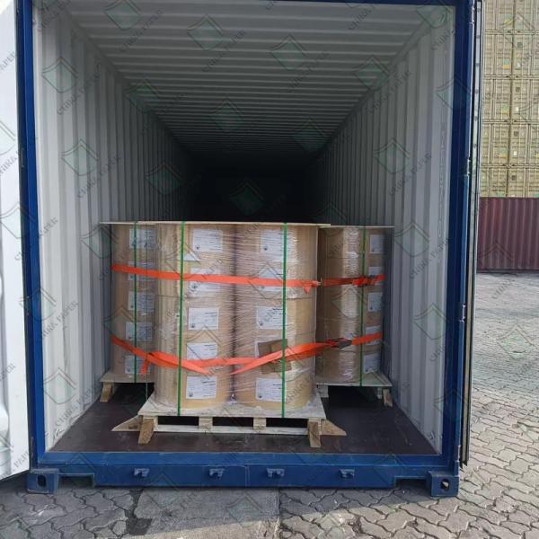 Etiqueta de papel auto-aderente branco Semi-brilhante acrílico de vidro
