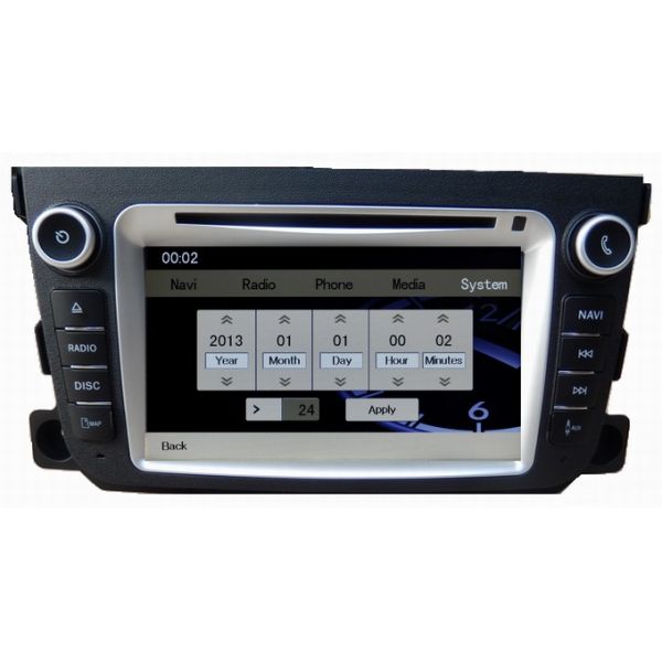 Ouchuangbo Auto DVD System for Mercedes Benz Smart Fortwo 2010-2013 GPS Nav Multimedia Stereo USB iPod TVOCB-1506
