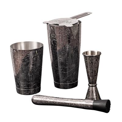 Stainless Steel Homeware Mixology Cocktail Shaker Set SS 18/8