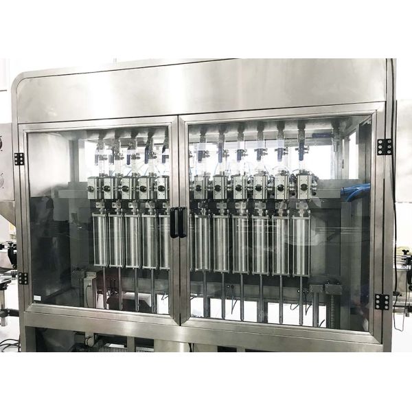 Машина завалки пищевого масла 10 сопл, оборудование 0.5-5L 3000 B/H съестного постного масла разливая по бутылкам