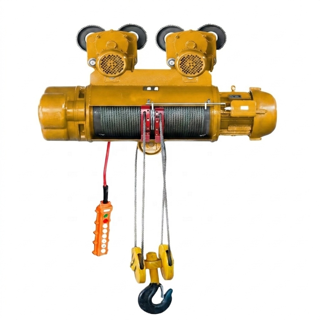 Heavy Duty CD1 MD1 Electric Wire Rope Hoist 1-20 Ton Overhead Gantry Crane Factory Warehouse Lifting Equipment