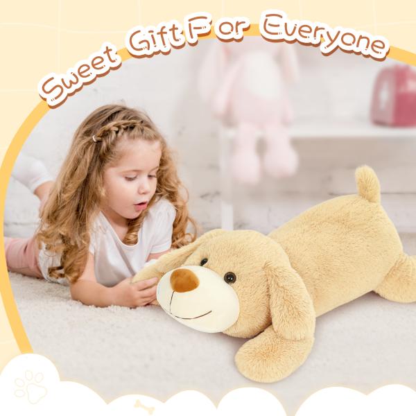 MorisMos 32 Giant Puppy Dog Stuffed Animal Cute Large Plush Toy and Body Pillow for Kids Bear Type
