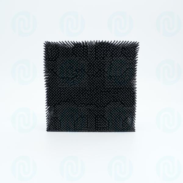 92910001 Blocs de poils 1.6 Poly Round Foot Noir PP Nylon Pour Cutter Gerber