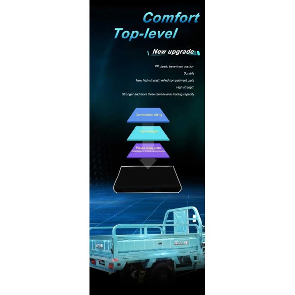 3-5h Charge Time Electric Cargo Truck For Cargo Adult Heavy Duty 3-Wheel E Tricycle