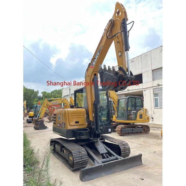 Small Machine Used SANY SY55C Mini Excavator 95% Very Good Condition Original Hydraulic Pump