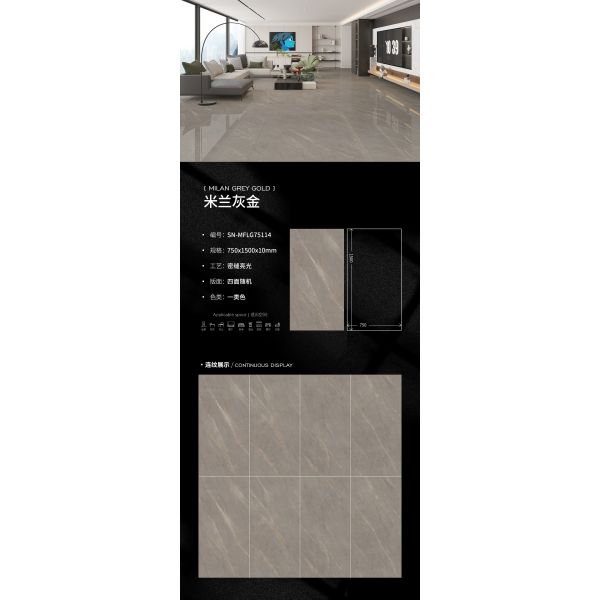 800x800mm Marble Look Porcelain Floor Tile with High Stain Resistance and Frost Resistant for Luxury Spaces