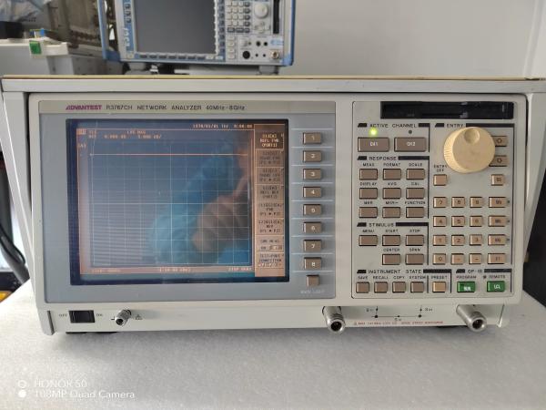 8 GHz High Dynamic Range Vector Network Analyzer VNA Advantest R3767CH