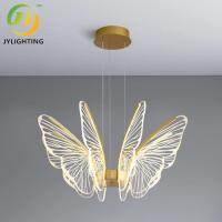 Luz moderna criativa transparente artística do pendente da borboleta para a sala de jantar do quarto
