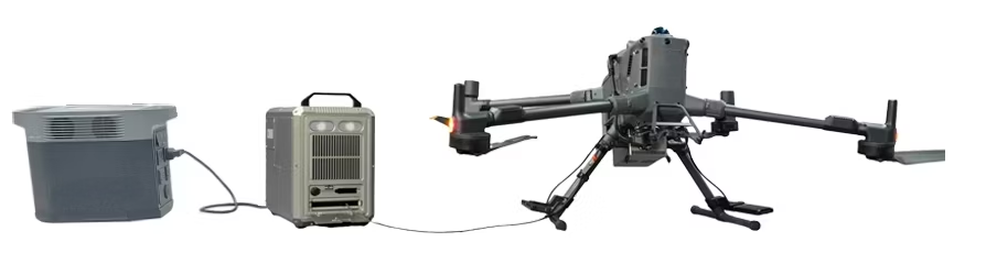 Portable Tethered Drone System Waterproof Tethered UAV Systems Lightweight