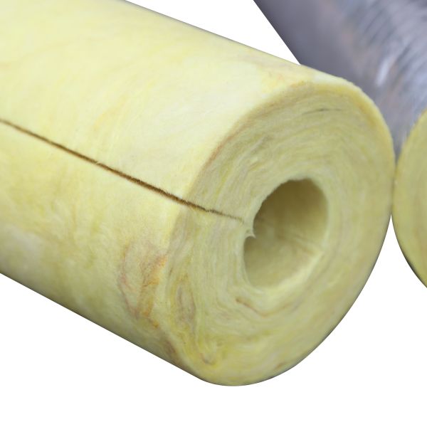 3 4 Pre-Slit / Unslit Fiberglass Pipe Insulation With Chemical Resistance