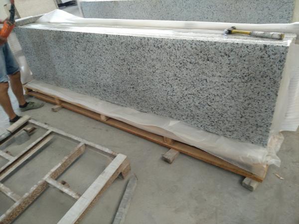 Chinese Bala white Granite slab Countertop vanity top, Prefabricated Granite Tops