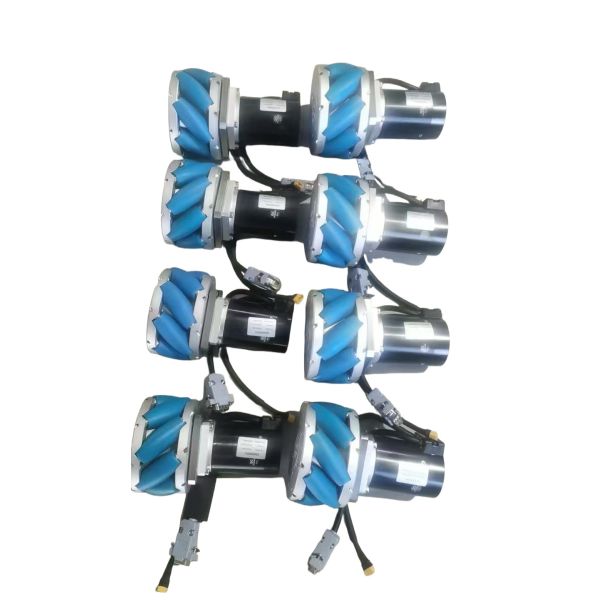 4 Inch Wired Controller  Industrial Mobile Robot Car Chassis For Lab