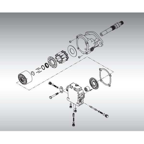 Belparts Sauer Danfoss MFF MMF044 Piston Hydraulic Fan Motor
