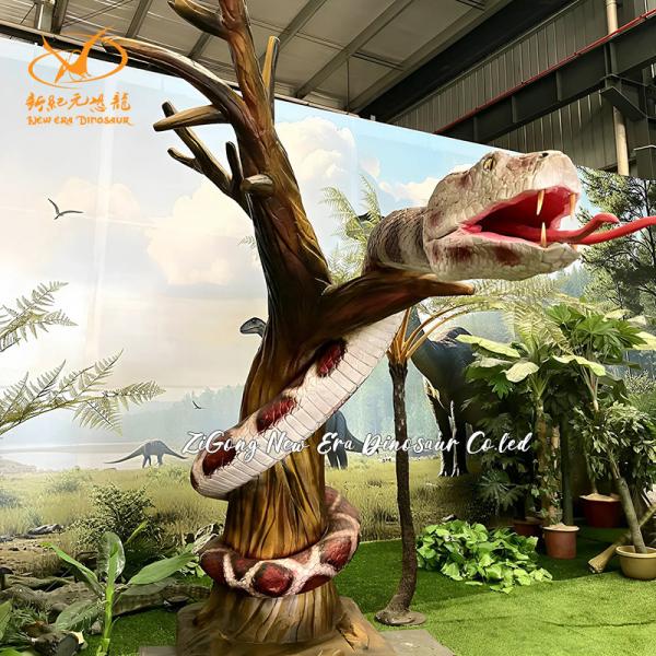 Lifelike Robotic Animatronics Snack Customized Size For Zoo Park