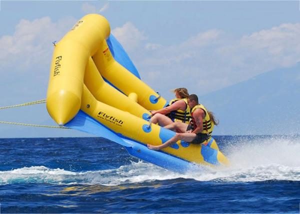 Passeio de flutuação inflável do divertimento da água de /Water do barco de banana da pesca de mosca para 6 cavaleiros